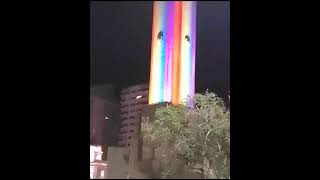 El monumento ala bandera con los colores de LGTBen rosario [upl. by Eeznyl]