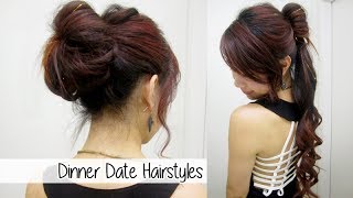 Glamorous Ponytail amp Bun Updo l Cute Dinner Date Nights Hairstyles [upl. by Bedell]