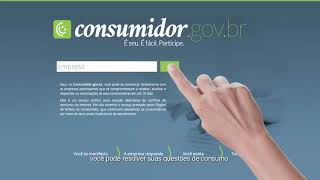 Acesse o Consumidorgovbr [upl. by Aizitel]