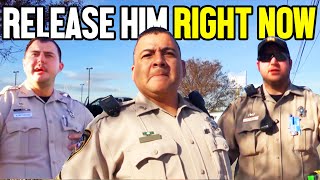 Sergeant DEFENDS Citizen From Corrupt Cops [upl. by Llehsyt]