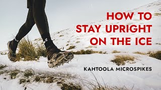 Kahtoola MICROspikes for winter trail RUNNING and HIKING [upl. by Anaher]