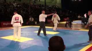 Blake Collins 25 BKK Crawley v Chris Morris 23 BKK Mountain Ash Kyokushin Knockdown Karate [upl. by Zelle]