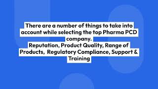 Best Pharma PCD Companies in India [upl. by Eirret546]