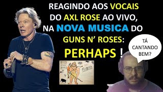 REACT da música nova do GUNS N ROSES  Perhaps  SERÁ QUE O AXL TÁ CANTANDO BEM [upl. by Eicak]