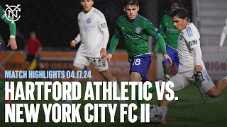 Match Highlights  Hartford Athletic 23 New York City FC II AET [upl. by Aivad249]