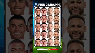 Find Ronaldo amp mbappe amp neymar cristianoronaldo lionelmessi footballquizninja shorts shortsfeed [upl. by Idnahs679]