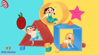 Shapes Song  We are Shapes  Nursery Rhyme  Kids Genius [upl. by Nnyleak727]