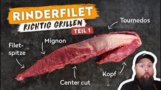 Rinderfilet Richtig Grillen  TEIL 1  Wissen Alle Cuts amp Parieren  BBQ MADNESS [upl. by Bass]