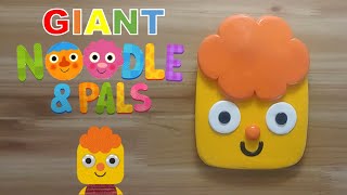 GIANT Noodle amp Pals Cheesy clay cracking making 거대 국수와 친구들 치지 클레이로 만들기 [upl. by Ahsenal]