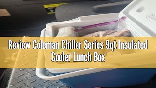 Review Coleman Chiller Series 9qt Insulated Cooler Lunch Box Portable Hard Cooler with Ice Retentio [upl. by Yemar]