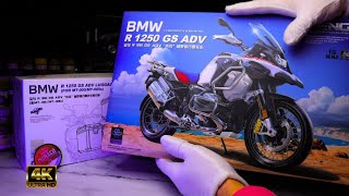 BMW GS 1250 with TOP CASES Unboxing ASMR [upl. by Kcinemod]