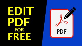 How To Edit PDF Files For Free  Without Changing Format Easy amp Fast Way [upl. by Harelda]