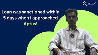 Loan was sanctioned in 5 days when I approached Aptus  Customer Testimonial  HomeForAll [upl. by Atcele]