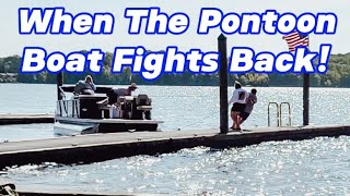 Pontoon Boat Vs The Wind [upl. by Ettegirb]