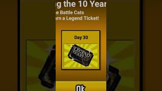 The First FREE Legend Ticket in Battle Cats EN History [upl. by Arihaz]