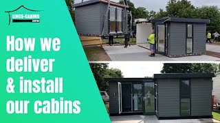 How we deliver amp install our cabins 🏗 [upl. by Sosthenna]