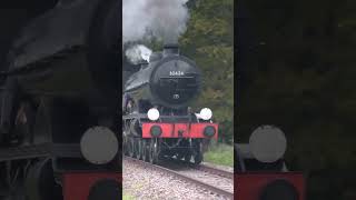 32424 Beachy Head double heads with 60007 Sir Nigel Gresley past Horsted Crossing  121024 [upl. by Arhoz]