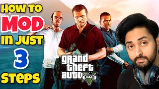 HOW TO MOD GTA 5 IN JUST 3 STEPS 2023  ALL PROBLEMS SOLVED  GTA 5 Mods  HindiUrdu  THE NOOB [upl. by Grove888]