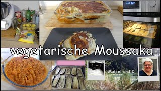 vegetarische Moussaka mit roten Linsen und Aubergine [upl. by Gaeta]