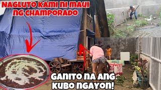 PAGKATAPOS NG MALAKAS NA BAGYO NAG LINIS KAMI NI MAUI PINALIBUTAN NA NAMIN NG TRAPAL ANG KUBO [upl. by Walford654]