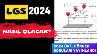 2024 ün İlk Örnek Soruları  LGS 2024 Örnek Sorular [upl. by Lili]