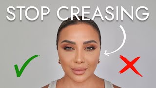 HOW TO STOP CONCEALER AND FOUNDATION CREASING  NINA UBHI [upl. by Emmott]