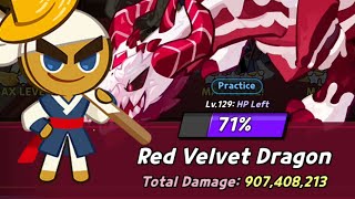 New Red Velvet Dragon Build Team Rebel Is Awesome  Cookie Run Kingdom [upl. by Kraul31]