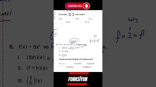 TYTAYT 2025 FONKSİYONLAR 28 yks2025 tytmatematik 2025tayfa [upl. by Itsur202]