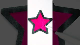 ⭐️How to Color a Star with Rainbow Colors 🤩💖 Glitter Art 🎨 glitter glitterart star coloring [upl. by Candide]