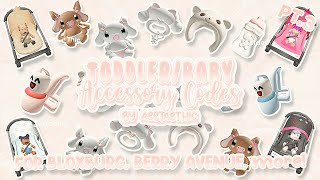 cute TODDLER BABY ACCESSORY CODES for Bloxburg amp Berry Avenue PT3 roblox aesthetic bloxburg [upl. by Zeph]