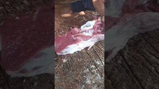 Mutton pieces cutting food streetfood [upl. by Puritan]