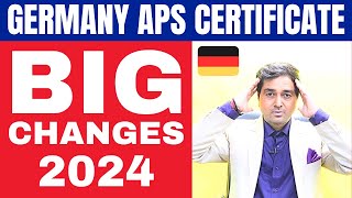 Germany APS Certificate Big Changes 2024  Germany Student Visa  Study in Germany New Law  Update [upl. by Lamrej]