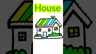 House Beautiful house drawing House Drawing art shorts [upl. by Cherish564]