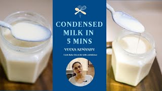 Homemade Condensed Milk Recipe in 5 minutes  Quick condensed Milk [upl. by Sifan]