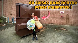 Só coisas boas dentro do dumpster dos Estados Unidos🇺🇸 [upl. by Iret981]