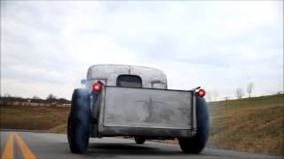 1938 Chopped quotDare Devilquot Dodge Bare Metal Hot Rat Street Rod FOR SALE Hamb [upl. by Alithia935]