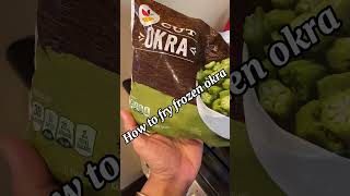 How to fry frozen OKRA  super easy recipe  easy okra recipe [upl. by Lucian]