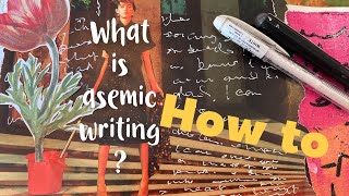 How to Asemic writing beginners join me on my journey PROCESS VIDEO [upl. by Ardaed]