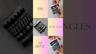 DIY  handmade bangles  jewellery making at home diy trending craft shorts tutorial navratri [upl. by Anastasius]