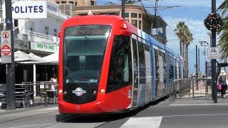 Trams and buses in Glenelg  Adelaide Metro [upl. by Ana]