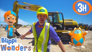 Blippi Explores an Excavator  Blippi amp Blippi Wonders Videos for Kids [upl. by Tallou371]