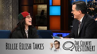 Billie Eilish Takes The Colbert Questionert  Part 1 [upl. by Isabea]