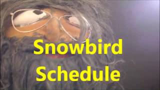 Snowbird Schedule 2018 [upl. by Laitselec]