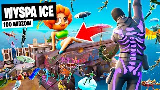 100 WIDZÓW na WYSPĘ ICE w OG REMIX Fortnite gość SZAMAN [upl. by Silado229]