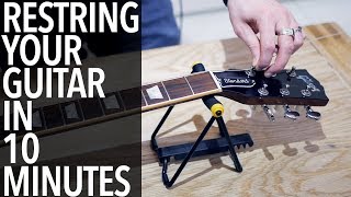 RESTRING YOUR GUITAR in 10 MINUTES [upl. by Angeli]