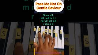 Hymn Piano tutorial key F Pass Me Not Oh Gentle Savior hymn pianotutorial viral sofanotes [upl. by Alastair103]