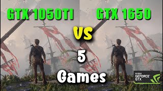 GTX 1050 TI vs GTX 1650  Test in 5 Games in 2024 [upl. by Arreyt]