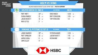 Holmer Green CC 2nd XI v Ivinghoe amp Pitstone CC 1st XI [upl. by Lishe]