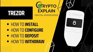 TREZOR wallet guide how to INSTALL amp USE all types [upl. by Sirovart476]