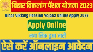 Bihar Viklang Pension Yojana 2023 Online Apply  Bihar Pension Yojana 2023  all pension [upl. by Bianca]